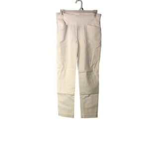 Attyre New York Womens High‎ Wide Stretch Waist Pull-on Pants White Size 6